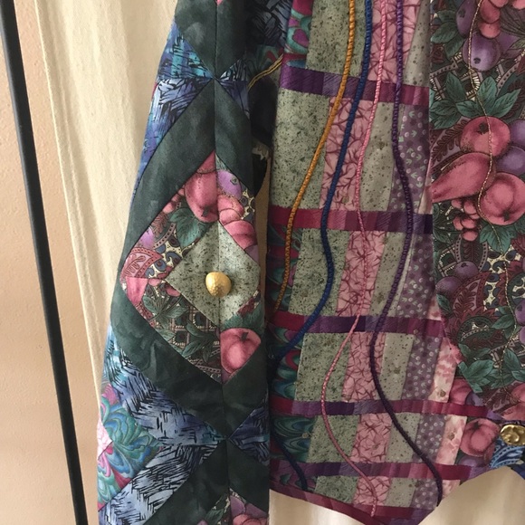 90’s Boho patchwork custom jacket OOAK - Picture 3 of 8